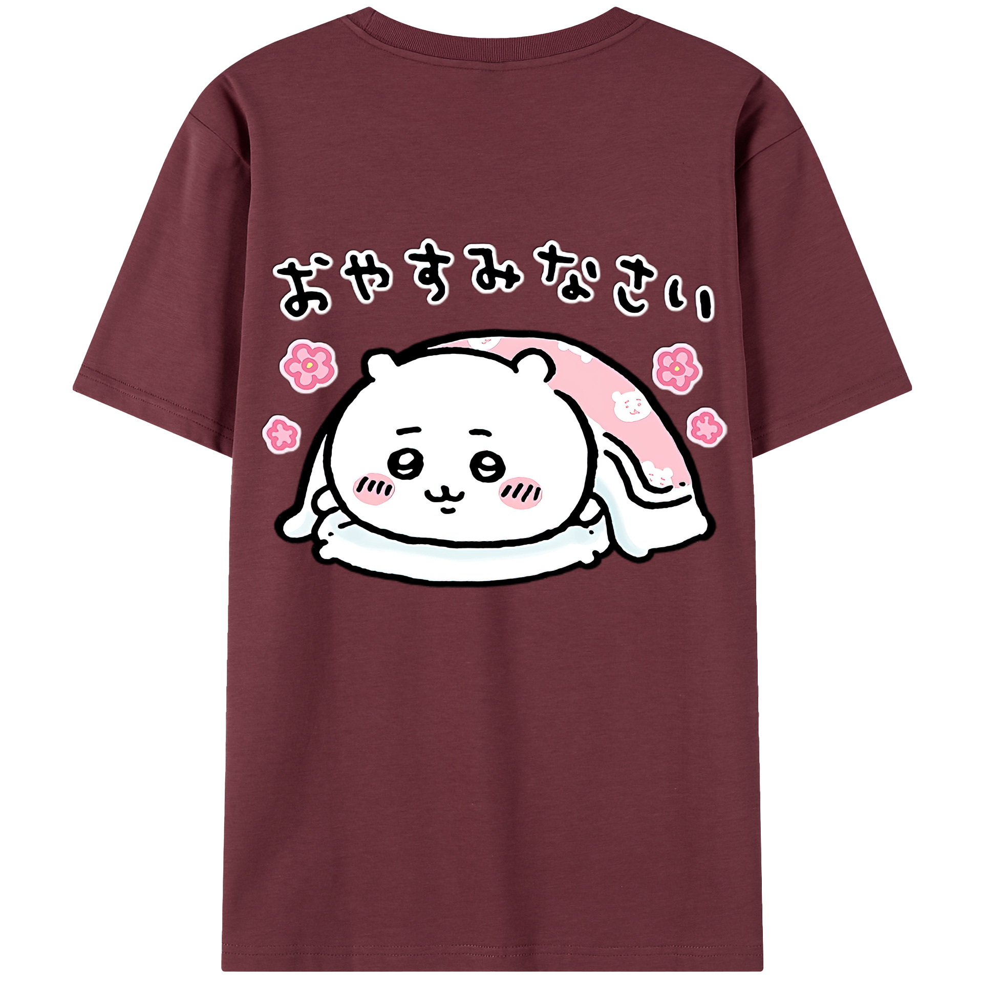 （画像用） ちいかわ ちいかわ Chii-kawa chiikawa 綿100％半袖Tシャツ（背面プリント）